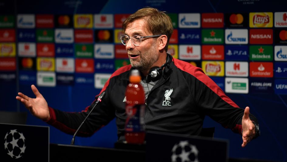 Jurgen Klopp speaks to the media