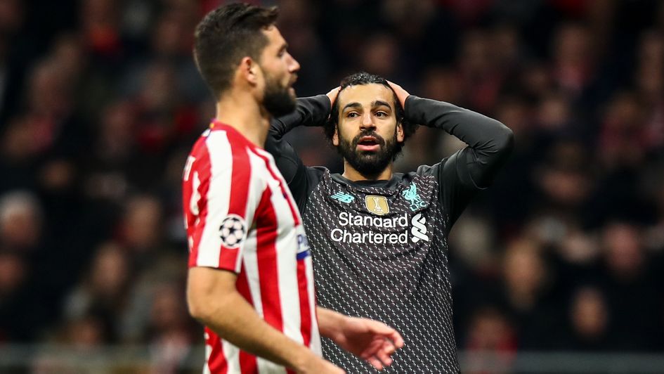 Mo Salah: Liverpool forward pictured in the Champions League last 16 defeat to Atletico Madrid