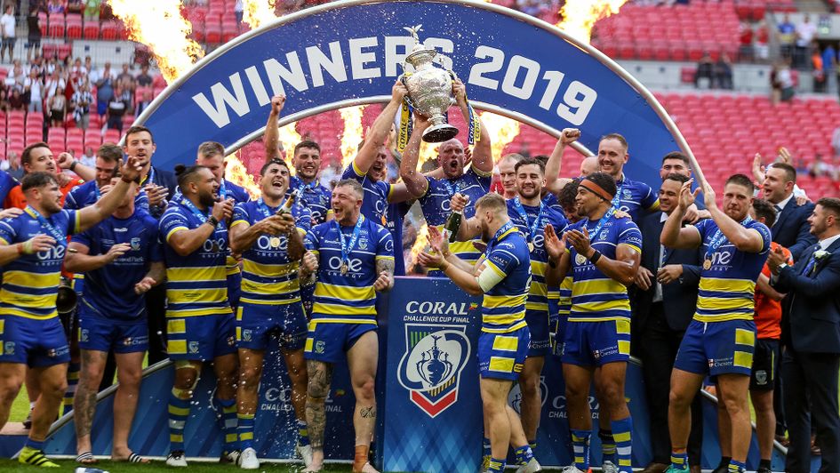 Warrington lifted the Challenge Cup for the first time since 2012