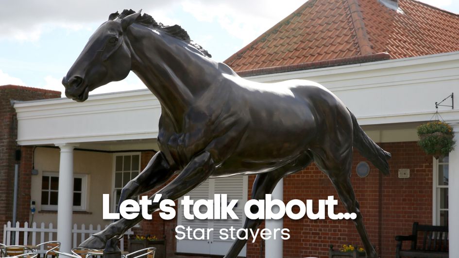 Persian Punch statue at Newmarket