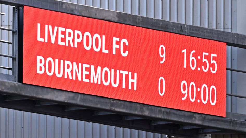 Liverpool thrashed Bournemouth at Anfield