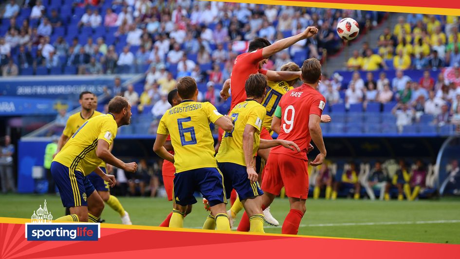 Harry Maguire gives England the lead against Sweden