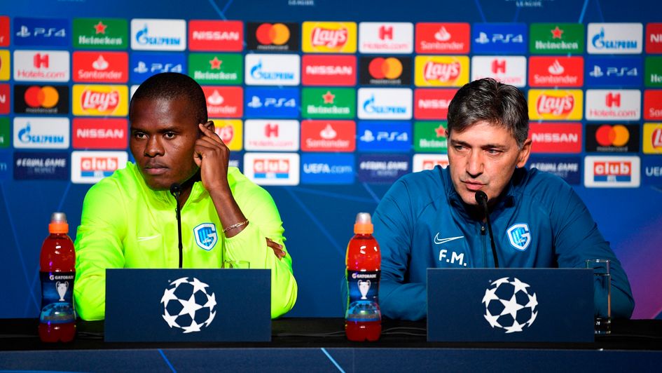 Mbwana Samatta and Felice Mazzu: Genk player and manager talk to the press ahead of their clash with Liverpool