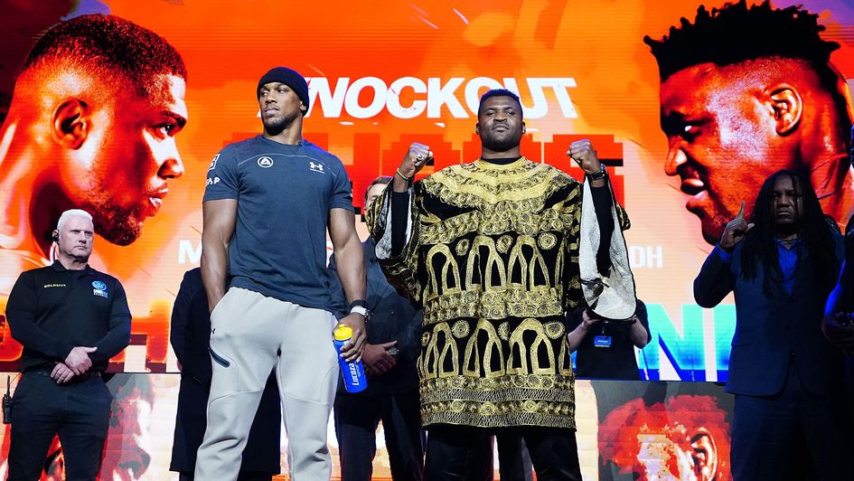 Anthony Joshua and Francis Ngannou