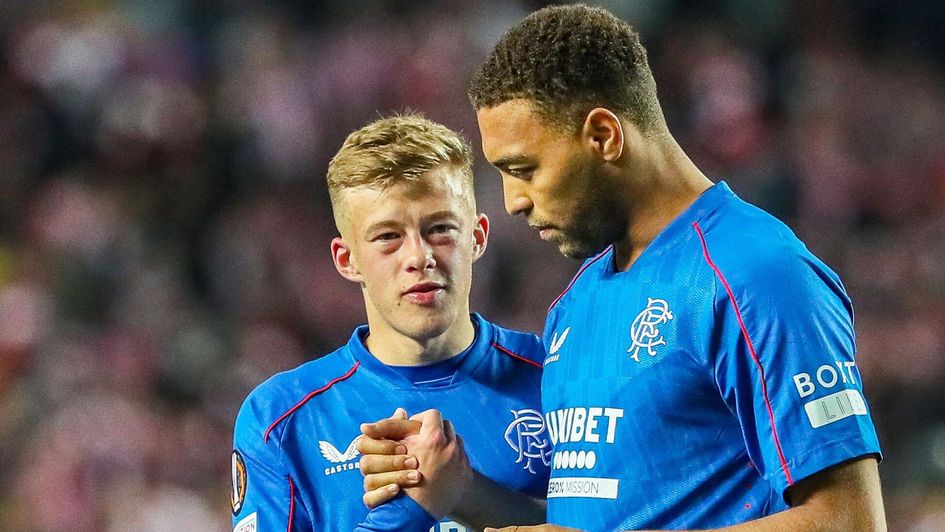 Connor Barron and Cyriel Dessers