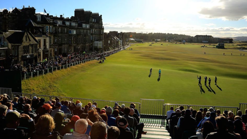The iconic 18th green at St Andrews