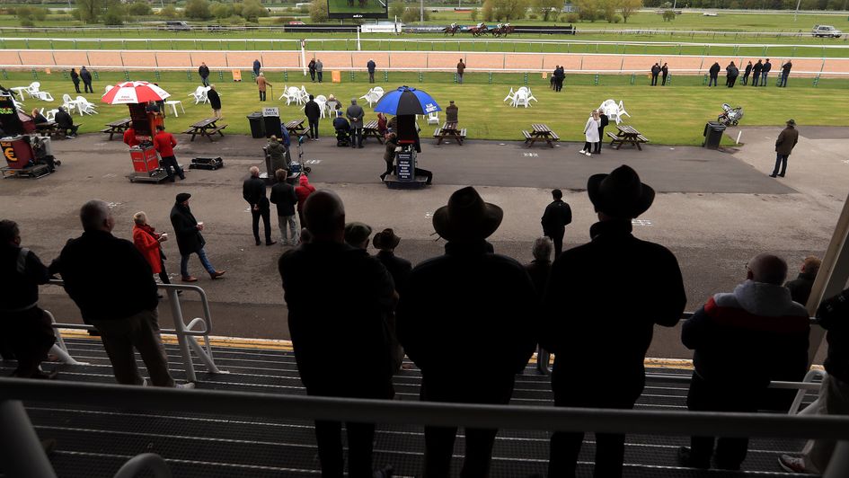 A sparse crowd at Southwell