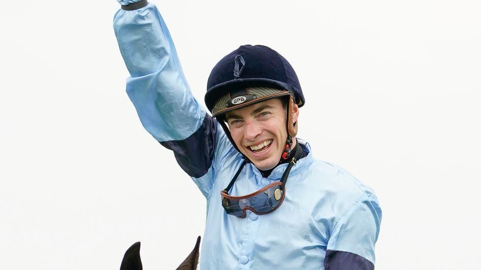 James Doyle celebrates on Cachet