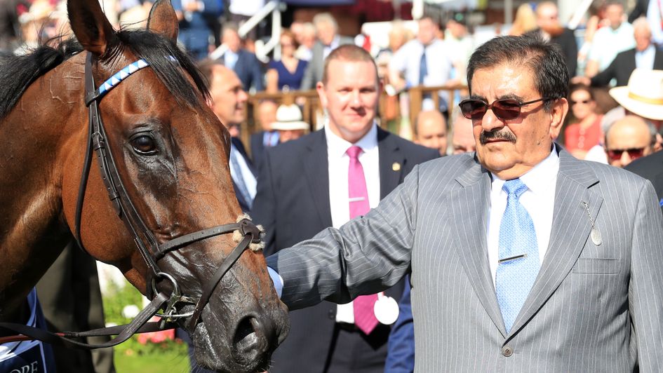 Sheikh Hamdan Al Maktoum pictured with Battaash