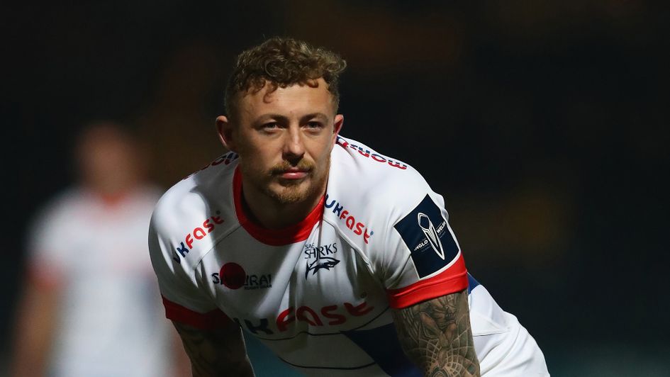 Josh Charnley pictured in action for Sale Sharks