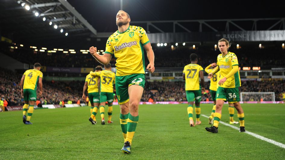 Norwich City's Teemu Pukki celebrates