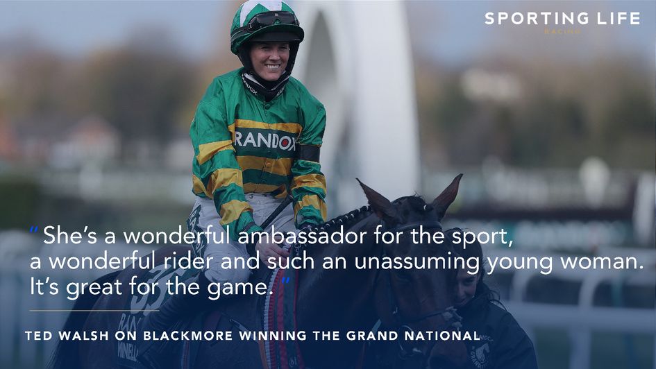 Ted Walsh on Rachael Blackmore