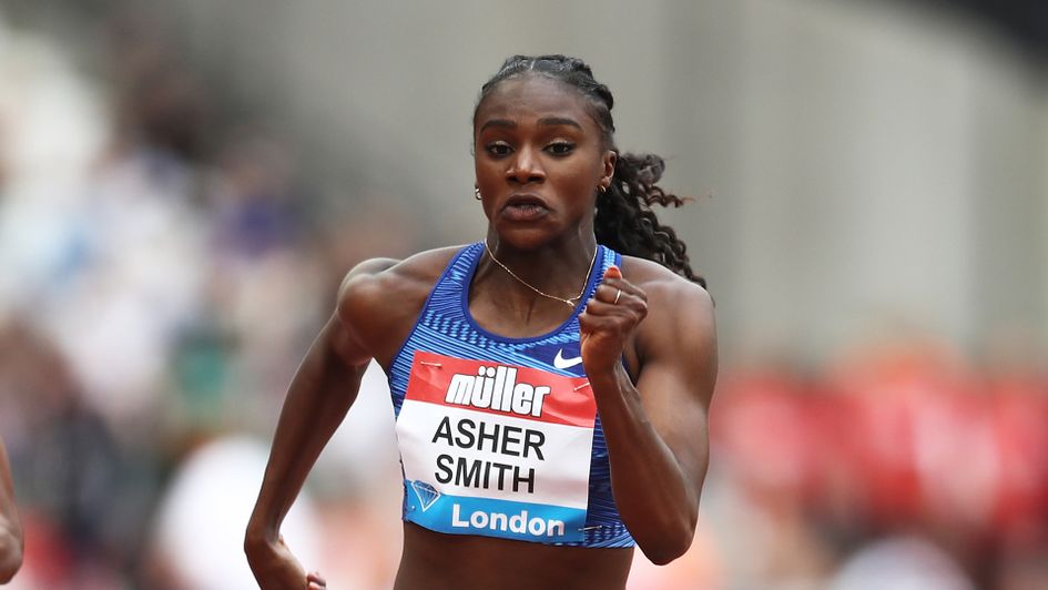 Dina Asher-Smith in action in London