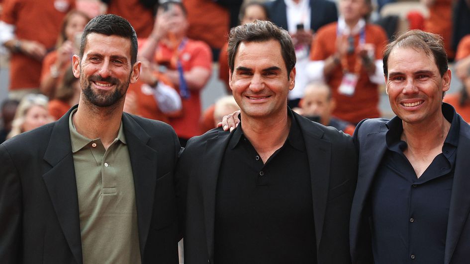 Novak Djokovic, Roger Federer and Rafael Nadal