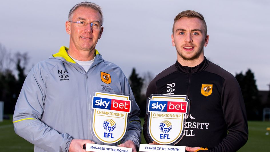 Nigel Adkins and Jarrod Bowen won both December awards