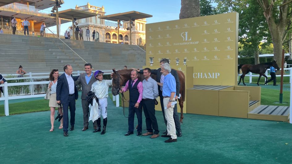 Onesto after his win in the Grand Prix de Paris