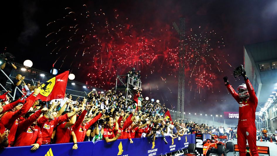 Sebastian Vettel of Ferrari