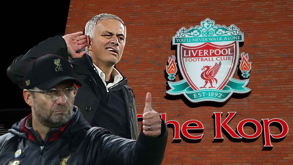 Jurgen Klopp's Liverpool take on Jose Mourinho's Manchester United at Anfield