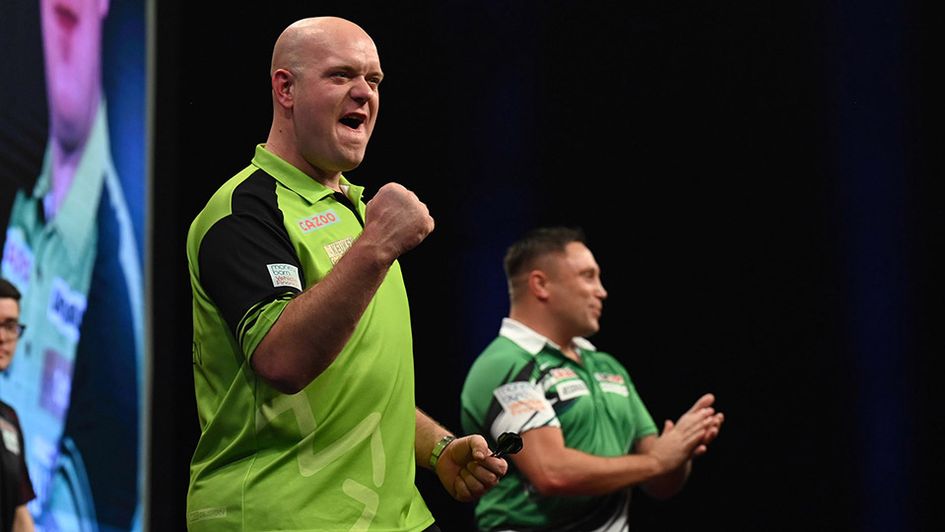 Michael van Gerwen and Gerwyn Price