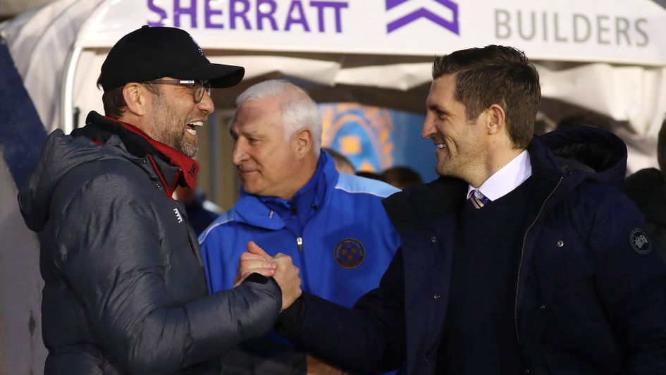 Jurgen Klopp and Sam Ricketts