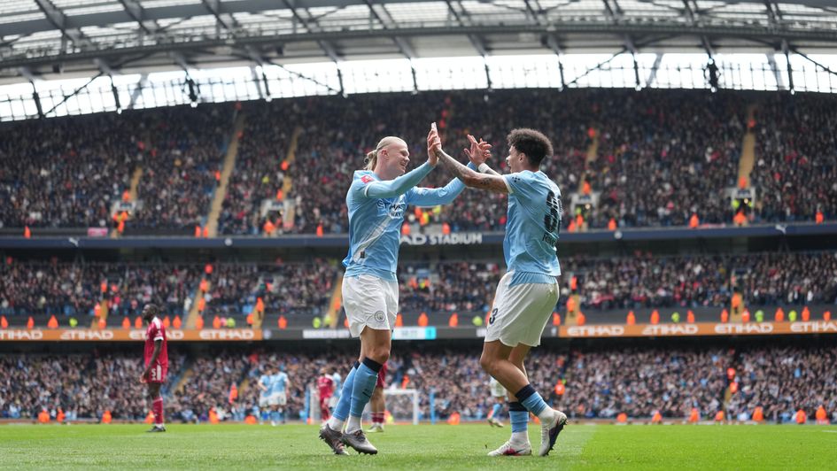 Erling Haaland and Nico O'Reilly