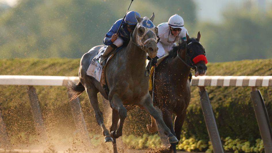 Essential Quality en route to Belmont glory