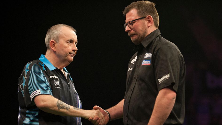 Phil Taylor and James Wade