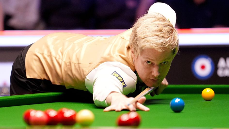 Neil Robertson takes aim in York