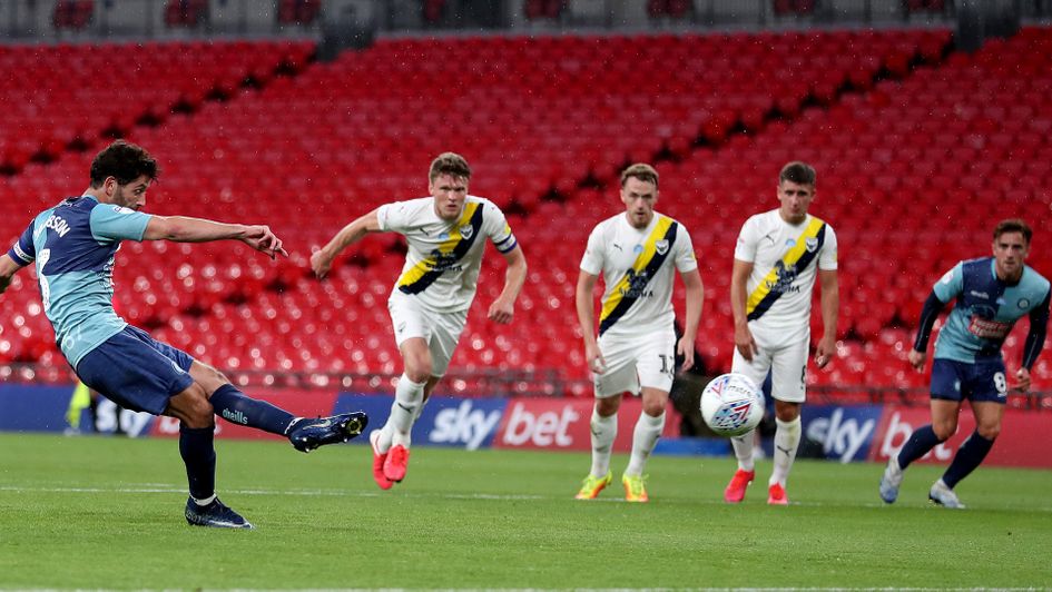 Joe Jacobson scores from the penalty spot
