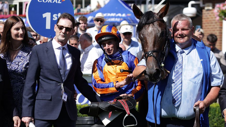 The Coolmore connections pose with their Coral-Eclipse winner
