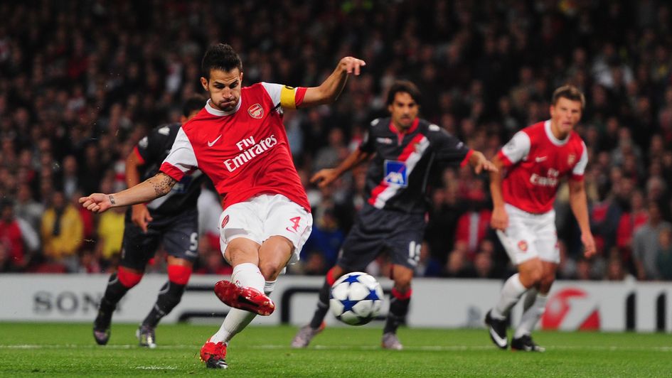 Cesc Fabregas: Midfielder scores for Arsenal from the spot