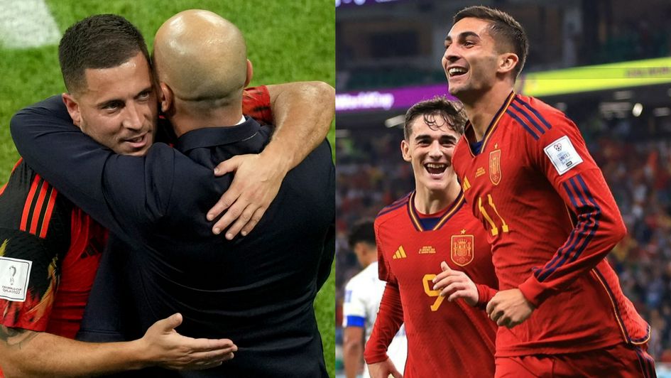 Belgium and Spain celebrate contrasting World Cup wins