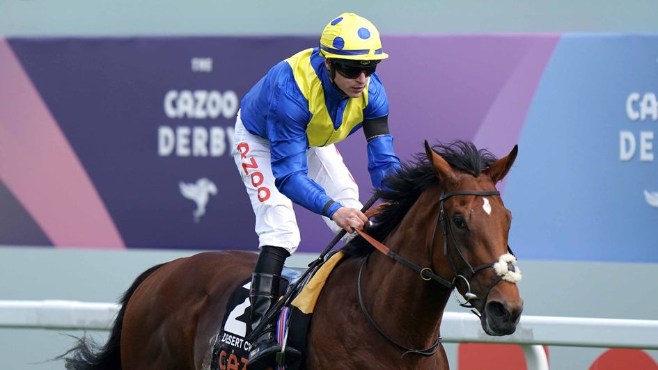 Desert Crown wins the Derby