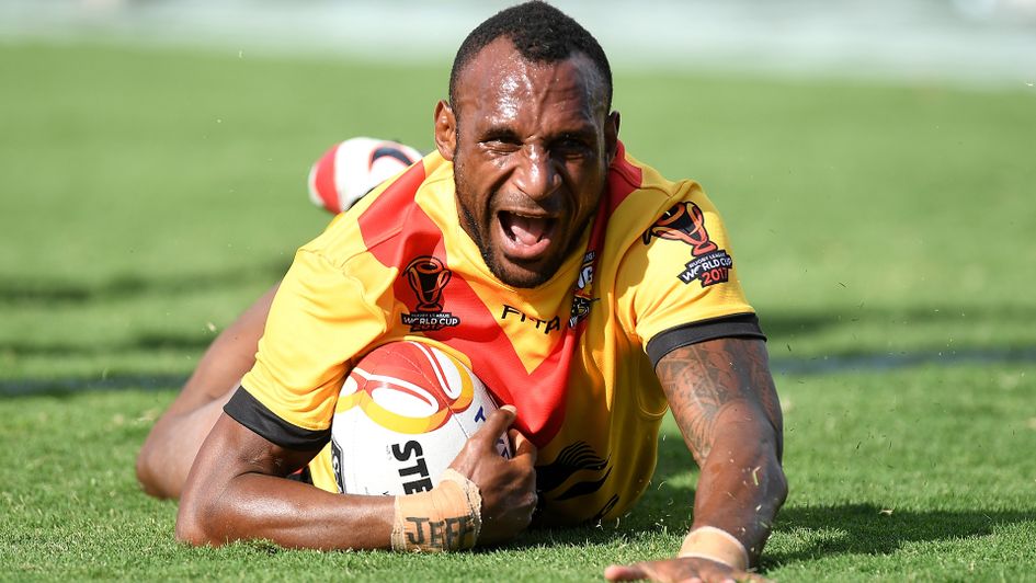 Papua New Guinea's Stargroth Amean celebrates