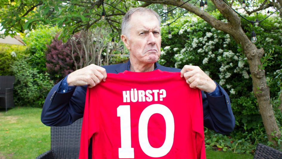 Sir Geoff Hurst undertaking DNA test with Sky Bet