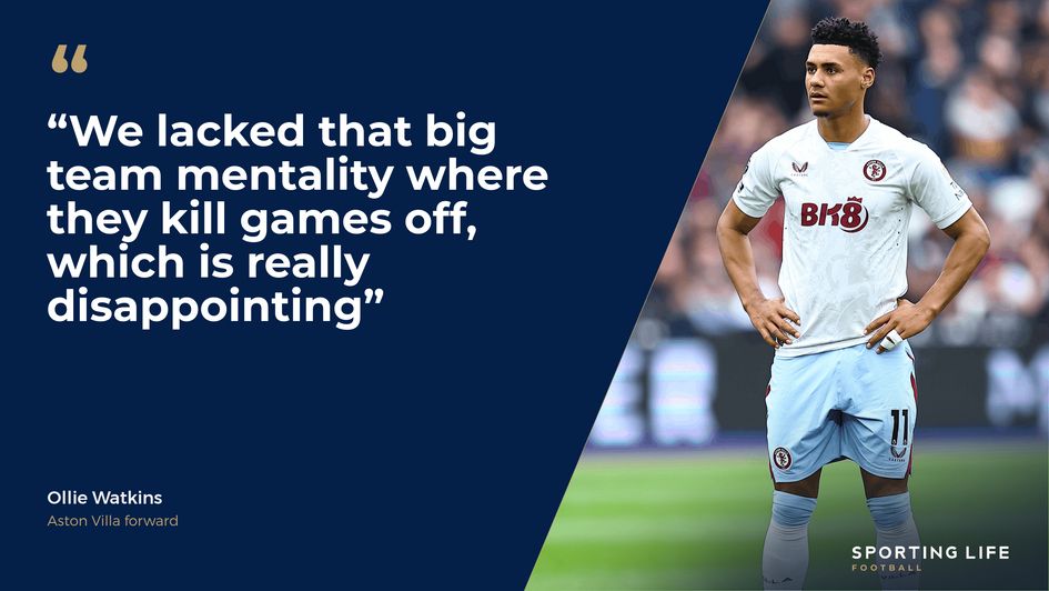Quote from Aston Villa striker Ollie Watkins