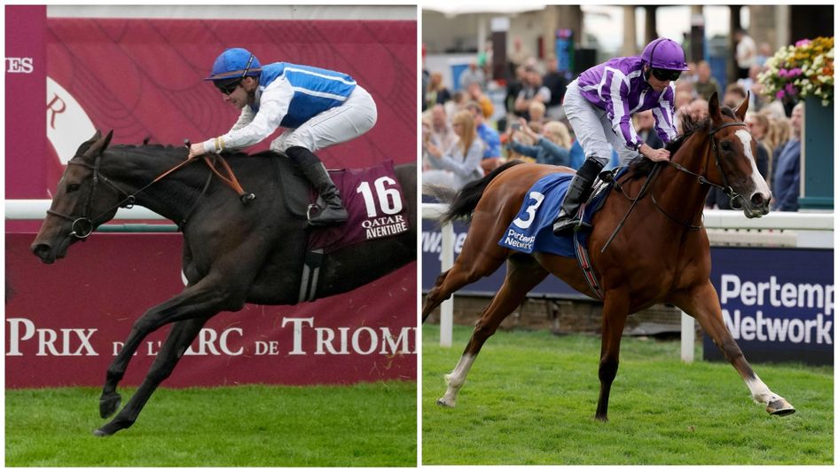 Aventure (left) and Minnie Hauk