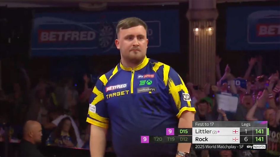 Scroll down to watch Luke Littler's incredible nine-darter