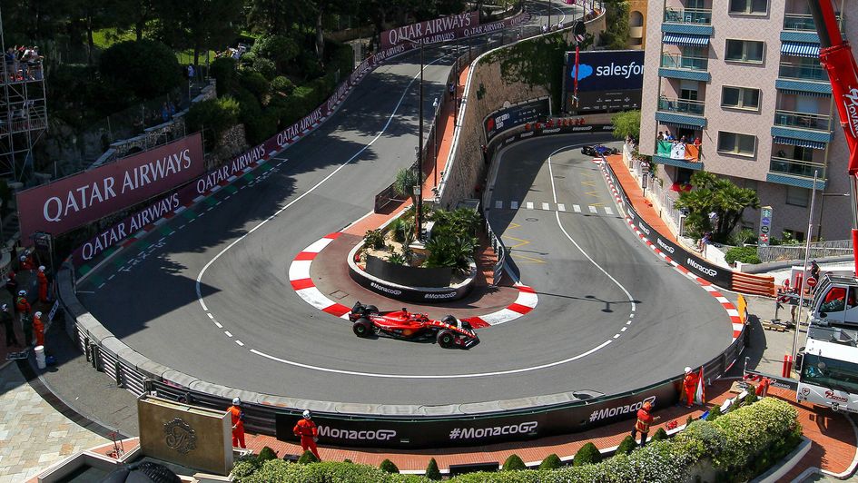 Charles Leclerc at the Monaco Grand Prix