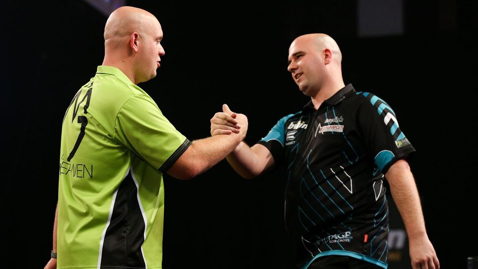 MVG and Rob Cross meet in the semi-finals (Pic: Lawrence Lustig/PDC)
