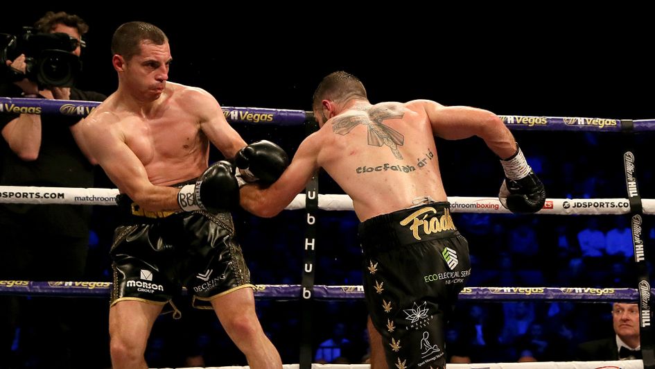 Scott Quigg in action against Jono Carroll