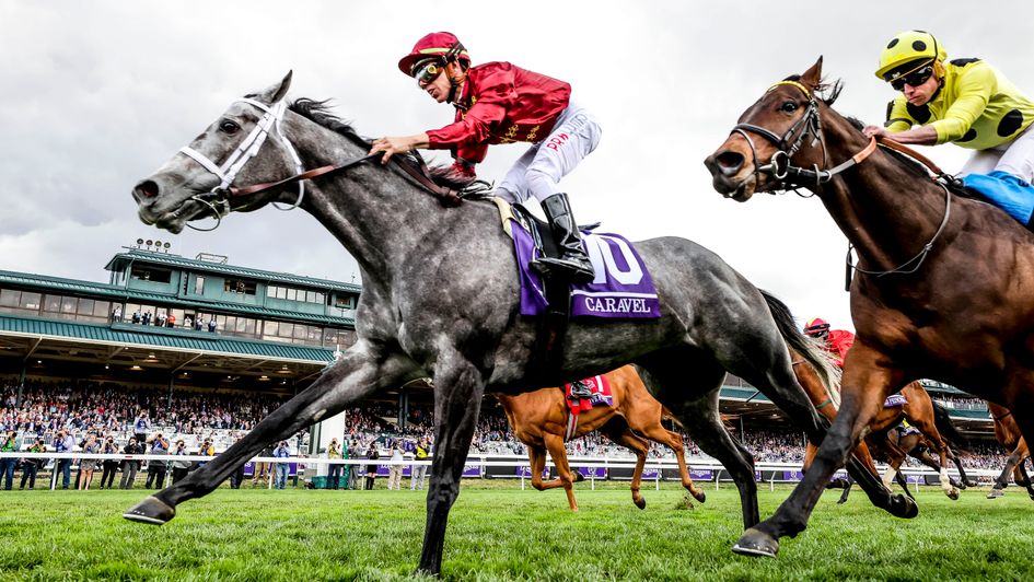 Caravel wins the Breeders' Cup Turf Sprint (courtesy of Breeders' Cup)