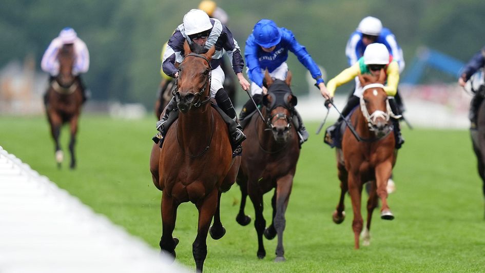 Enceladus, ridden by Ryan Moore, wins at Royal Ascot