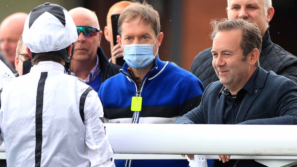 Nick Bradley (right) has his eye on the Cheltenham Festival for Coltor