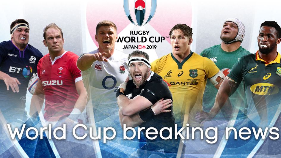 Follow the latest news, team news and injury updates from the Rugby World Cup