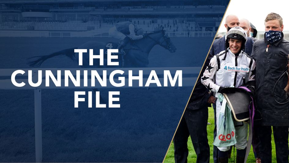 Mark Crehan and George Boughey won the Woodcote with Oscula