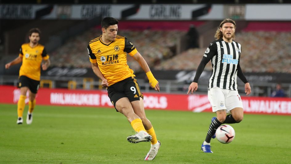 Raul Jimenez: Wolves forward in action against Newcastle