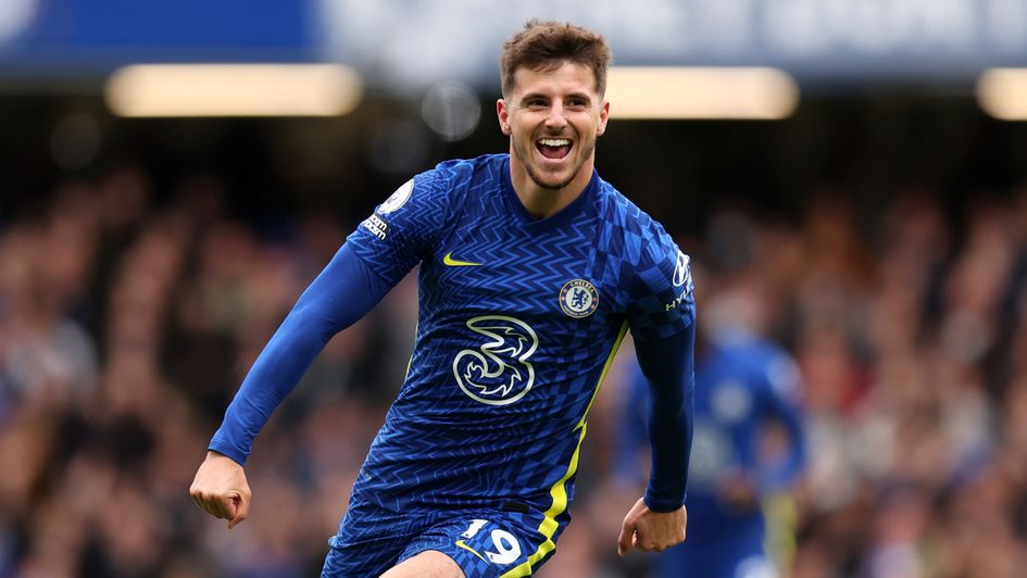 Mason Mount celebrates his goal against Norwich