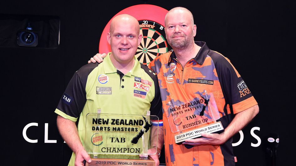 Michael van Gerwen defeated Raymond van Barneveld in the final (PDC/Photosport)