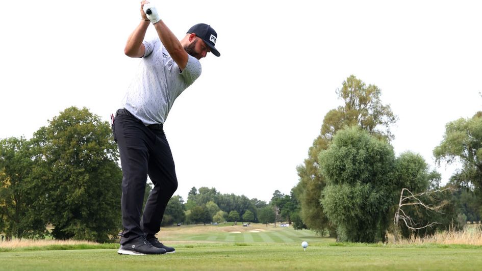 Andy Sullivan tees off at Hanbury Manor